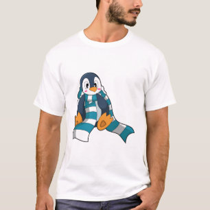 Camiseta Pingüino con bufanda