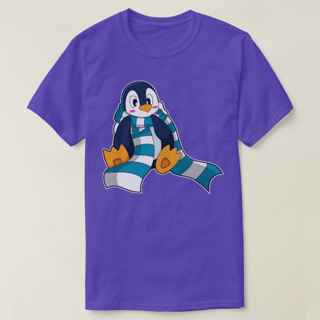 Camiseta Pingüino con bufanda (Diseño del anverso)