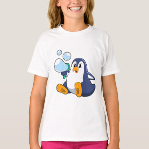 Camiseta Pingüino con burbujas de jabón.PNG