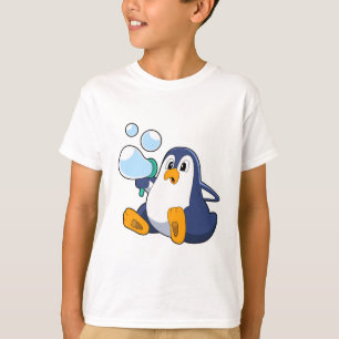 Camiseta Pingüino con burbujas de jabón.PNG
