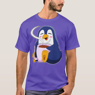 Camiseta Pingüino con Copa de Café