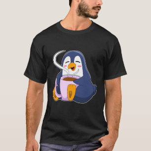 Camiseta Pingüino con Copa de Café