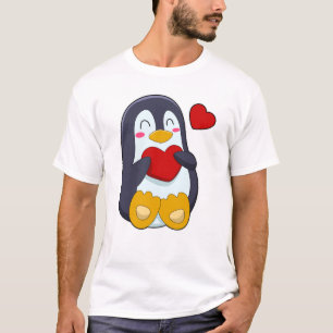 Camiseta Pingüino con corazón