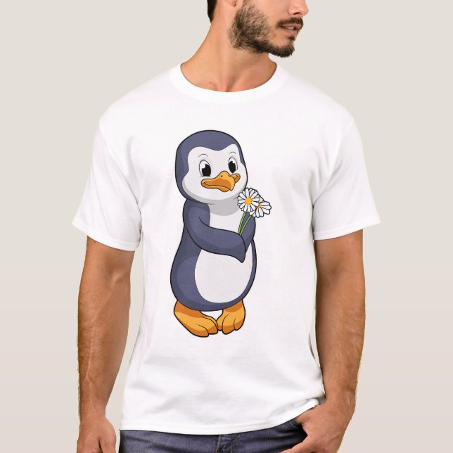 Camiseta Pingüino con Daisy (Anverso)