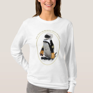 Camiseta Pingüino con equipo de hockey sobre hielo