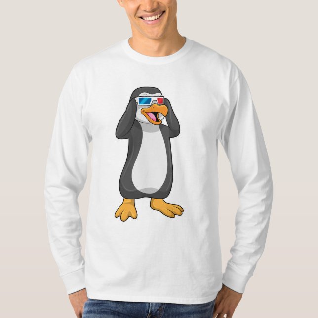 Camiseta Pingüino con gafas (Anverso)