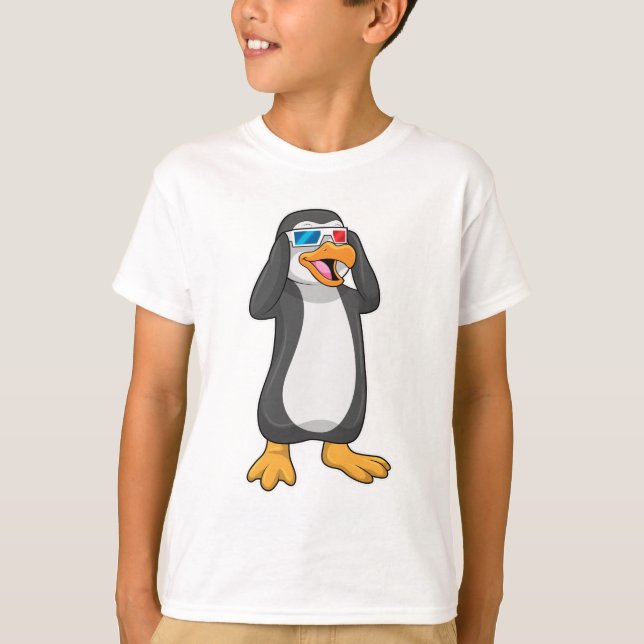 Camiseta Pingüino con gafas (Anverso)