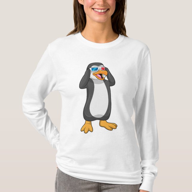 Camiseta Pingüino con gafas (Anverso)
