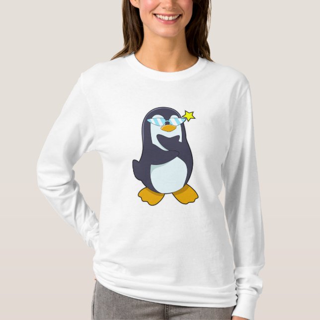 Camiseta Pingüino con gafas de sol (Anverso)