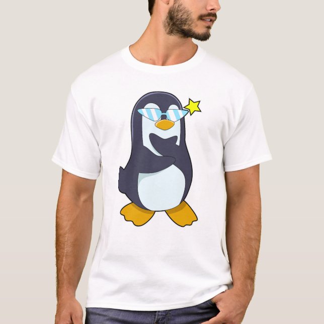Camiseta Pingüino con gafas de sol (Anverso)