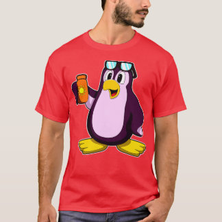 Camiseta Pingüino con gafas de sol crema