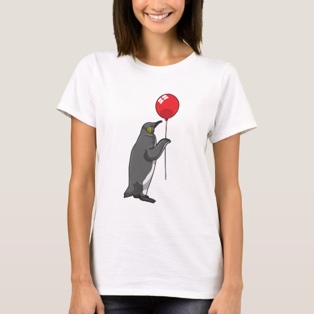 Camiseta Pingüino con globo (Anverso)