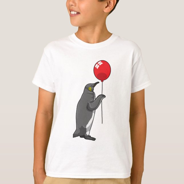 Camiseta Pingüino con globo (Anverso)