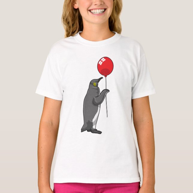 Camiseta Pingüino con globo (Anverso)