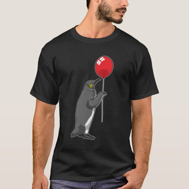 Camiseta Pingüino con globo (Anverso)