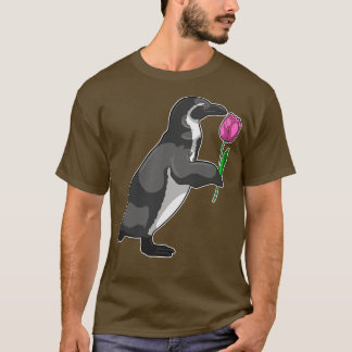 Camiseta Pingüino con tulipán