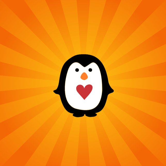 Camiseta Pingüino con un gran corazón (Subido por el creador)