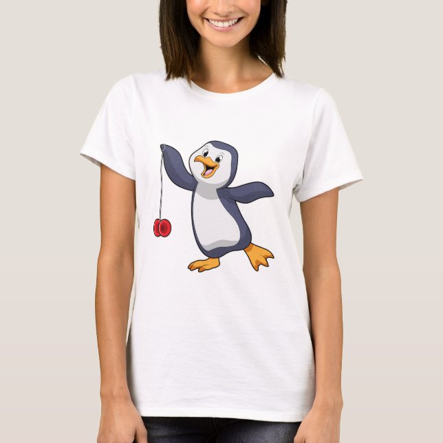 Camiseta Pingüino con Yo-Yo (Anverso)