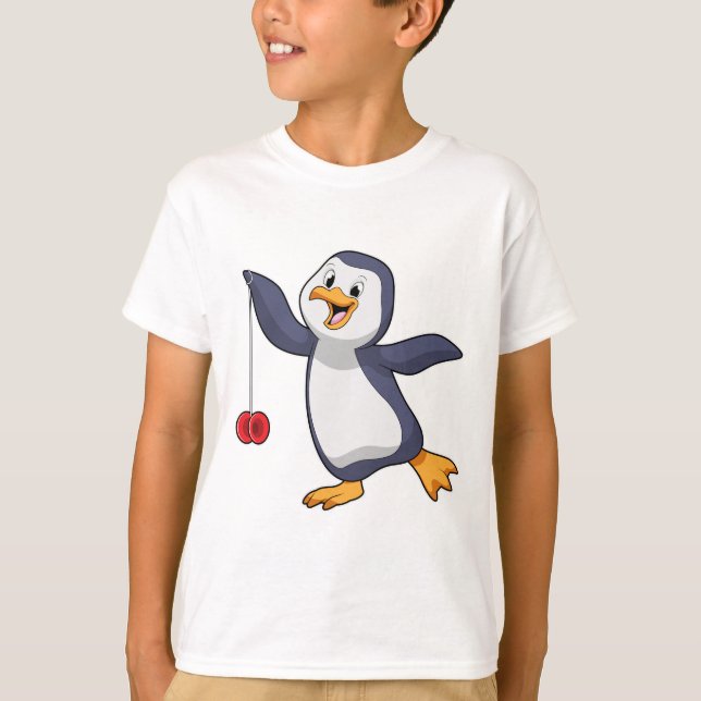 Camiseta Pingüino con Yo-Yo (Anverso)