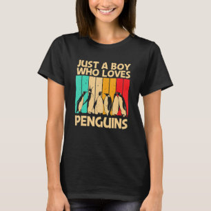 Camiseta Pingüino Cool Para Niños Chicos Pingüino Emperador