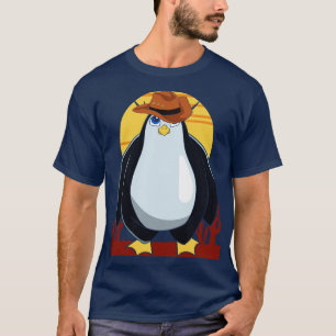 Camiseta Pingüino Cowboy de Western Lover Country