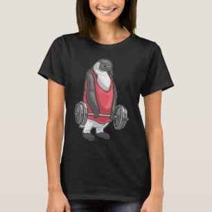 Camiseta Pinguino Culturista Mancuernas Culturismo