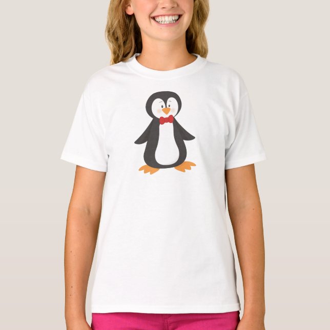Camiseta Pingüino Cuto, Pingüino Pequeño, Pingüino Con Azot (Anverso)