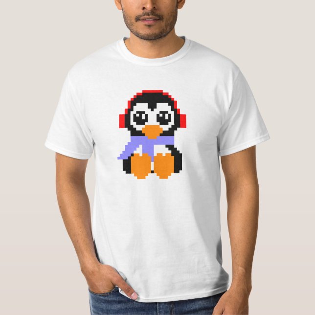 Camiseta Pingüino de 8 pedazos (Anverso)