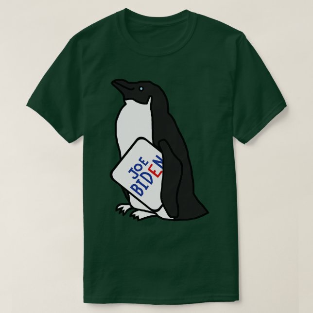 Camiseta Pingüino de apoyo con Joe Rótulo (Diseño del anverso)