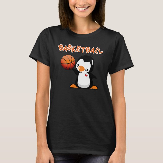 Camiseta Pingüino de baloncesto (Anverso)