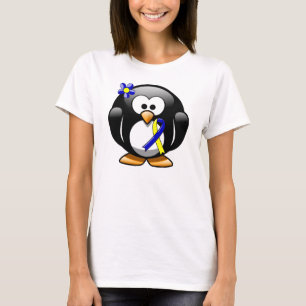 Camiseta Pingüino de cinta azul y amarilla