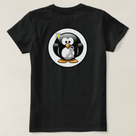 Camiseta Pingüino de cinta de conciencia plateada