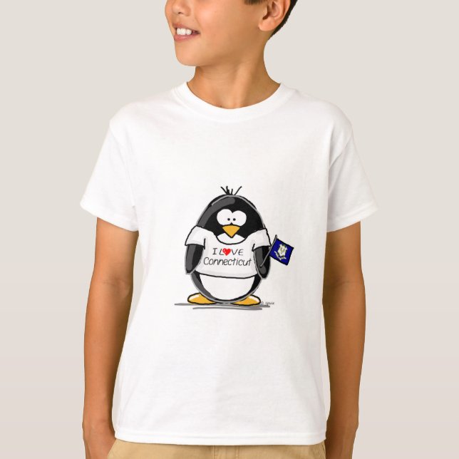 Camiseta Pingüino de Connecticut (Anverso)