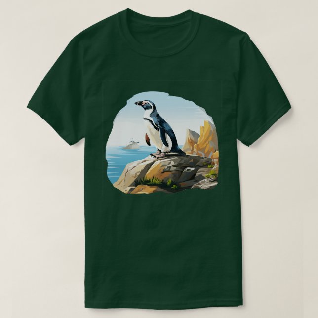 Camiseta Pingüino de Galápagos TShirt 11 (Diseño del anverso)