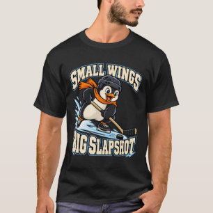 Camiseta Pingüino de Hockey Alas Pequeñas Gran Golpe