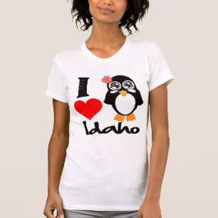 Camiseta Pingüino de Idaho - amor Idaho de I