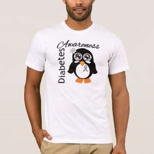 Camiseta Pingüino de la conciencia de la diabetes