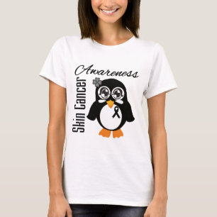 Camiseta Pingüino de la conciencia del cáncer de piel
