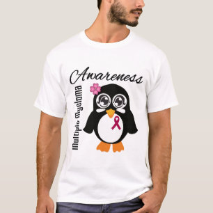 Camiseta Pingüino de la conciencia del mieloma múltiple