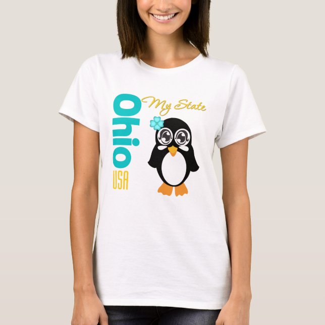 Camiseta Pingüino de Ohio los E.E.U.U. (Anverso)