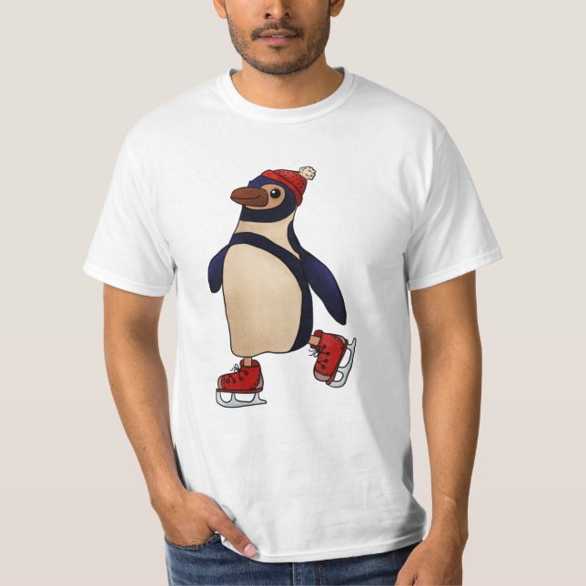 Camiseta Pingüino de patín (Anverso)