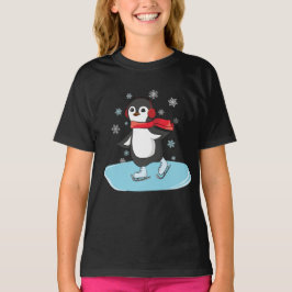 Camiseta Pingüino de patinaje sobre hielo