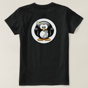 Camiseta Pingüino de plata de la cinta de la conciencia