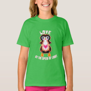 Camiseta Pingüino de regalo Amor a la Velocidad de la Luz