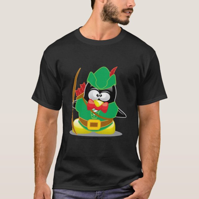 Camiseta Pingüino de Robin Hood (Anverso)