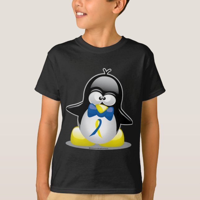 Camiseta Pingüino de Síndrome de Down (Anverso)