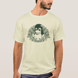 Camiseta Pingüino de Tux - (Linux, Open Source, Copyleft,