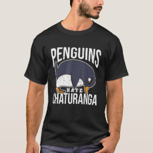 Camiseta Pingüino de yoga Yogi Pose Chaturanga Yoga