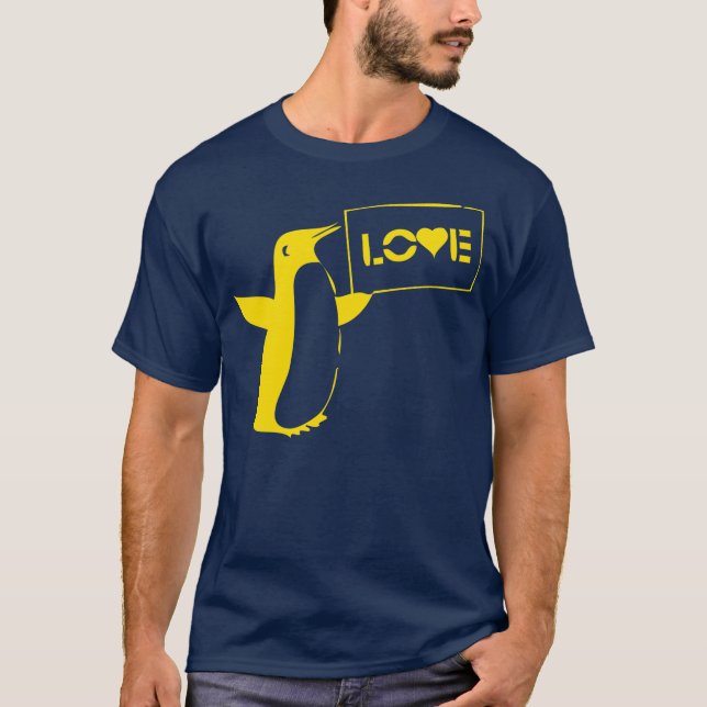 Camiseta Pingüino del amor (Anverso)