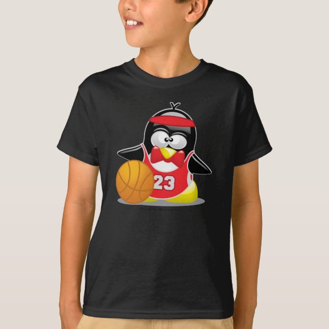 Camiseta Pingüino del baloncesto (Anverso)